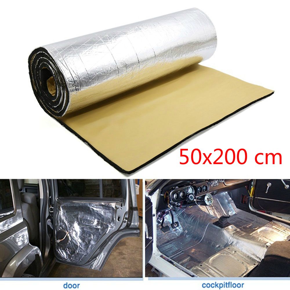 Auto Car Firewall Heat Shield Insulation Sound Deadener Mat Aluminum