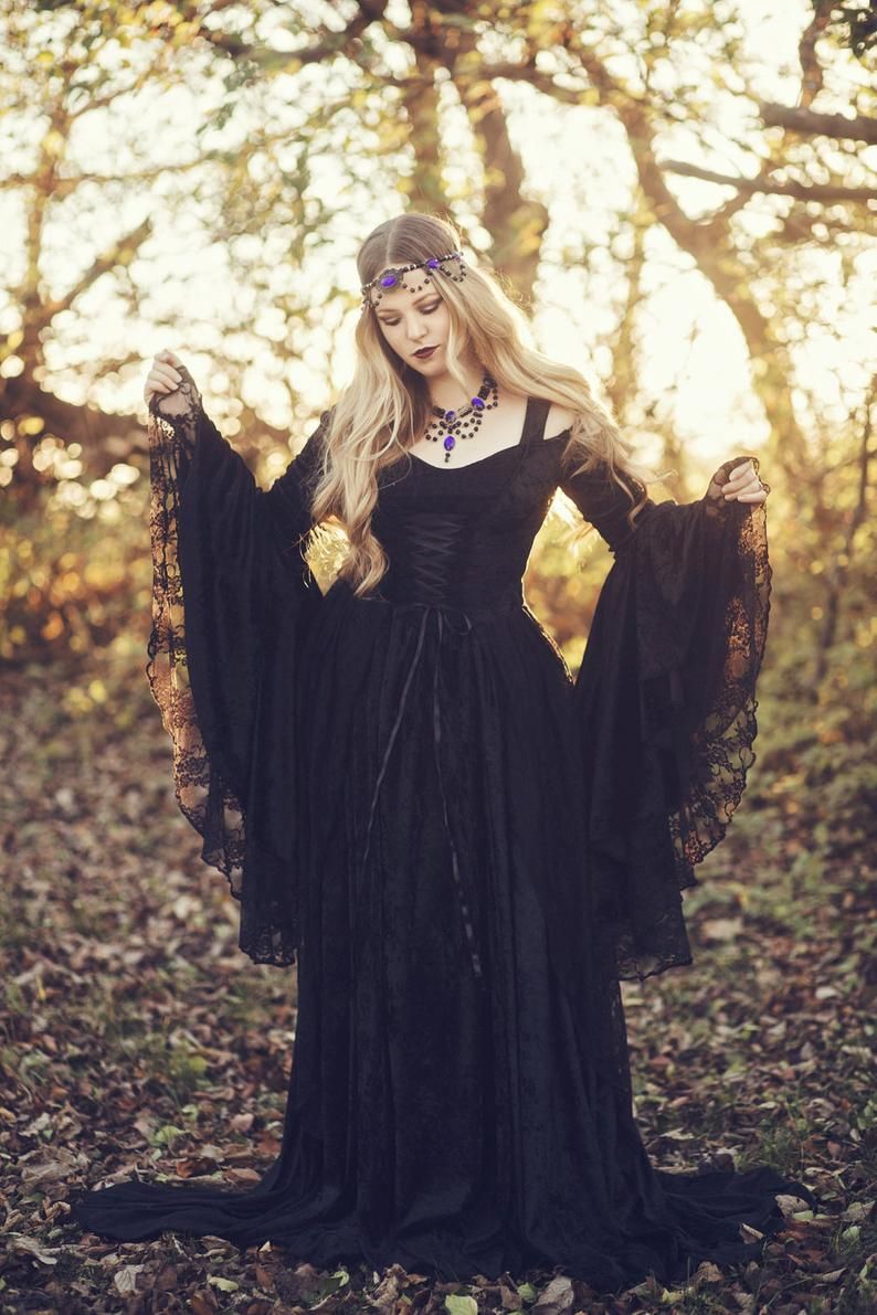 gothic medieval wedding dresses