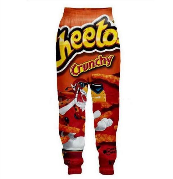 2020 новый горячий 3D Cheetos штаны Мужчины Женщины Весна Сыпучие Sweatpants  Pantalon Homme Повседневный Hip Hop