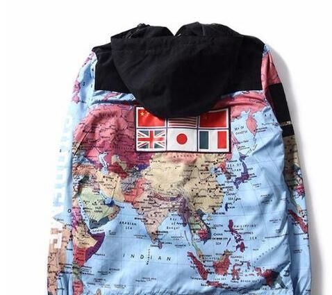 north face map coat