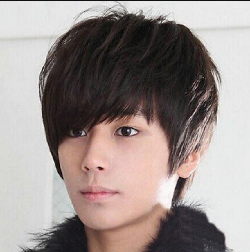 WIG shipping New Anime Man Black Short Curly Hair Anime Cosplay Party Cool Boys Full Wig WIG shipping New Anime Man Black Short Curly Hair Anime Cosplay Party Cool Boys Full Wig
