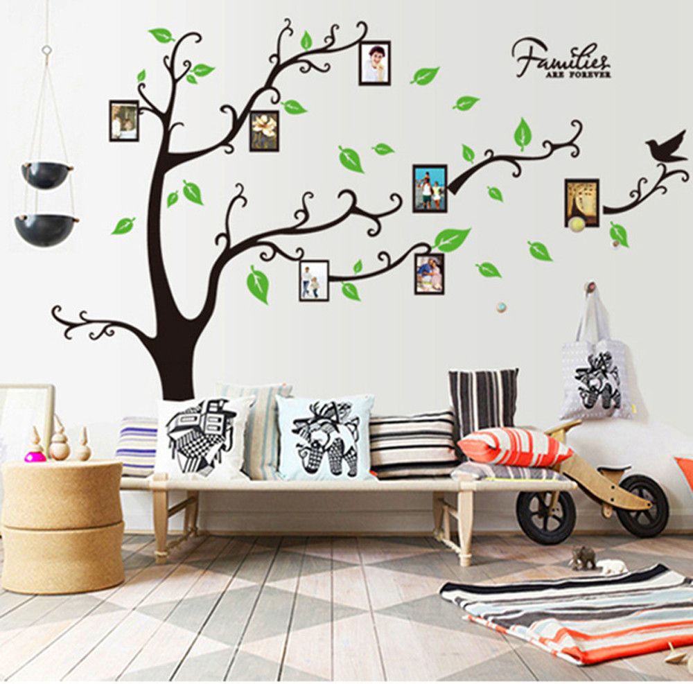 3D DIY Photo Tree PVC Decals Adhesive Wall Stickers Mural Art Room Bedroom Decor 