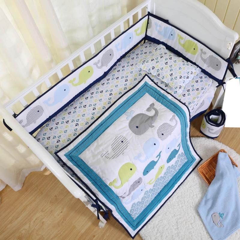 crib bedding with bumper pads
