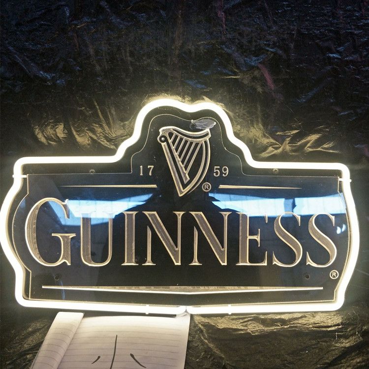 2020 GUINNESS LED Neon Sign Light Custom Outdoor Bar Club Display