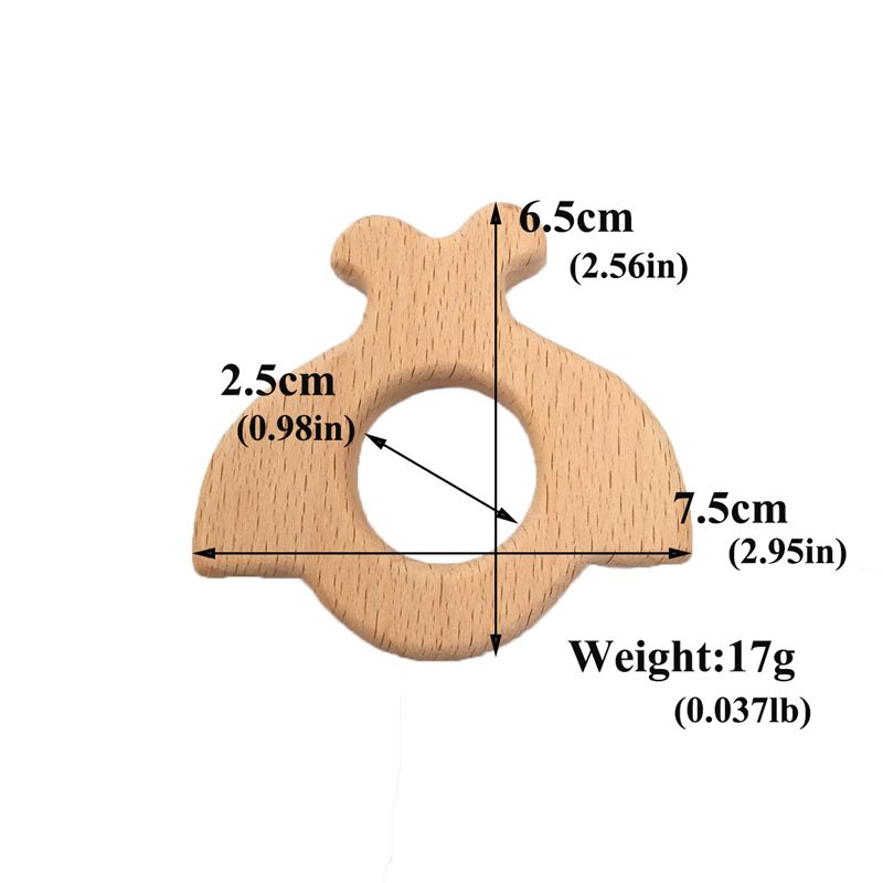 wooden teether shapes