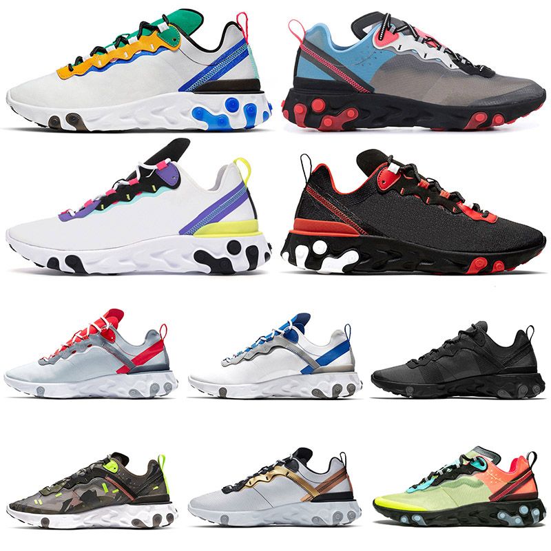 nike react element 55 negras y rojas