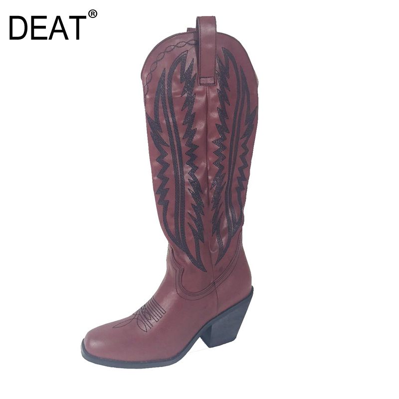 square toe combat boots