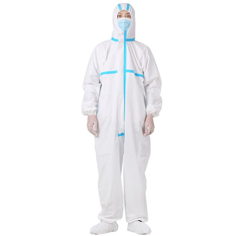 2020 Disposable Anti Antibacterial Plastic Closures Isolation Suit Protective Clothing Dust