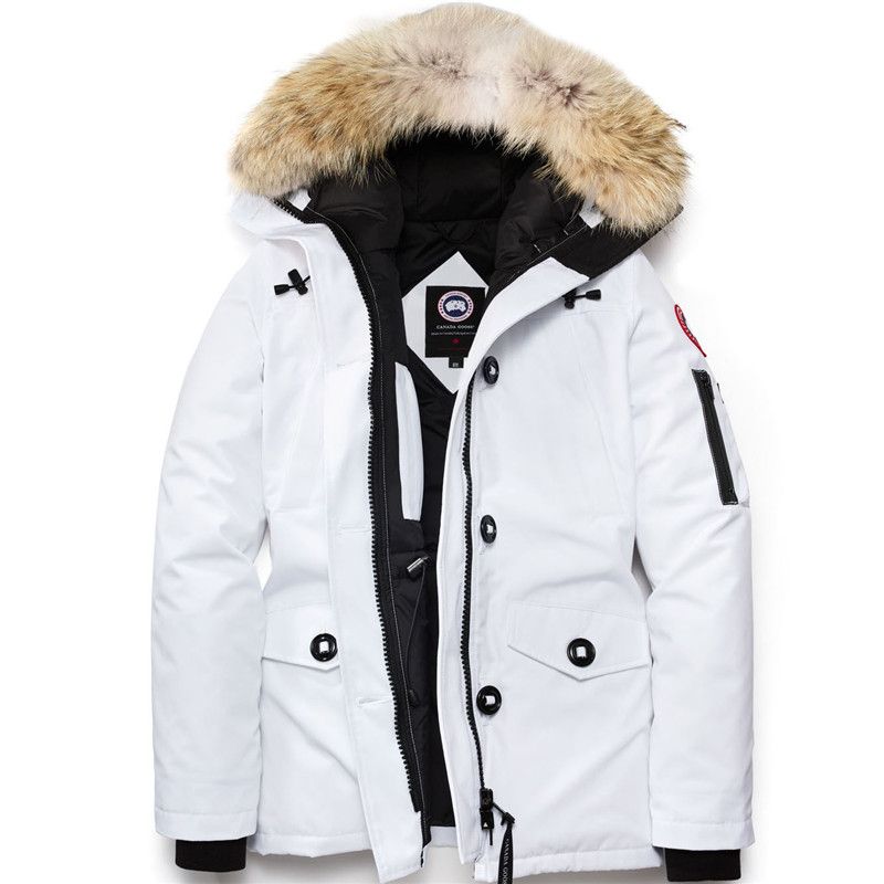 white goose down jacket