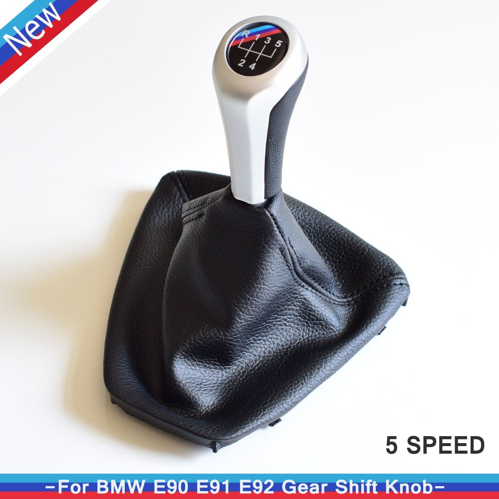 6 Speed Manual Gear Shift Knob Shifter MT Handle Type Aluminum Silver For Honda