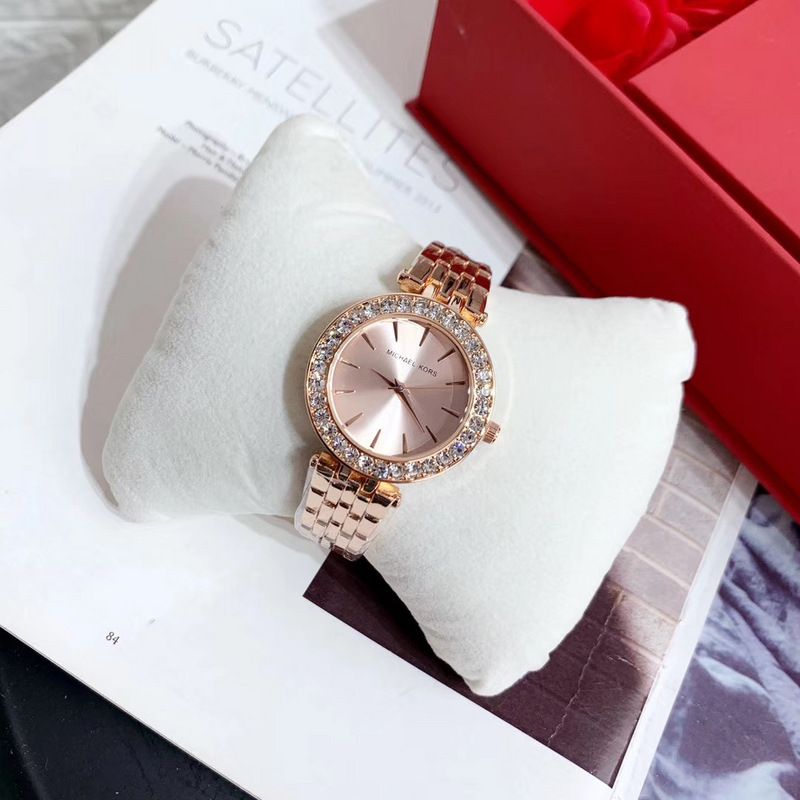 mk gold diamond watch
