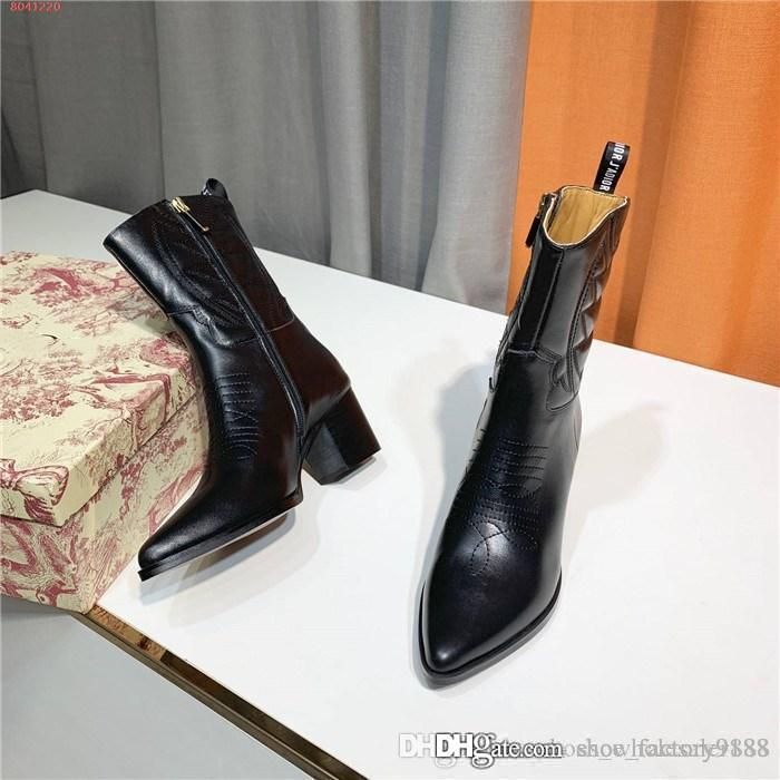 black pointed boots leather