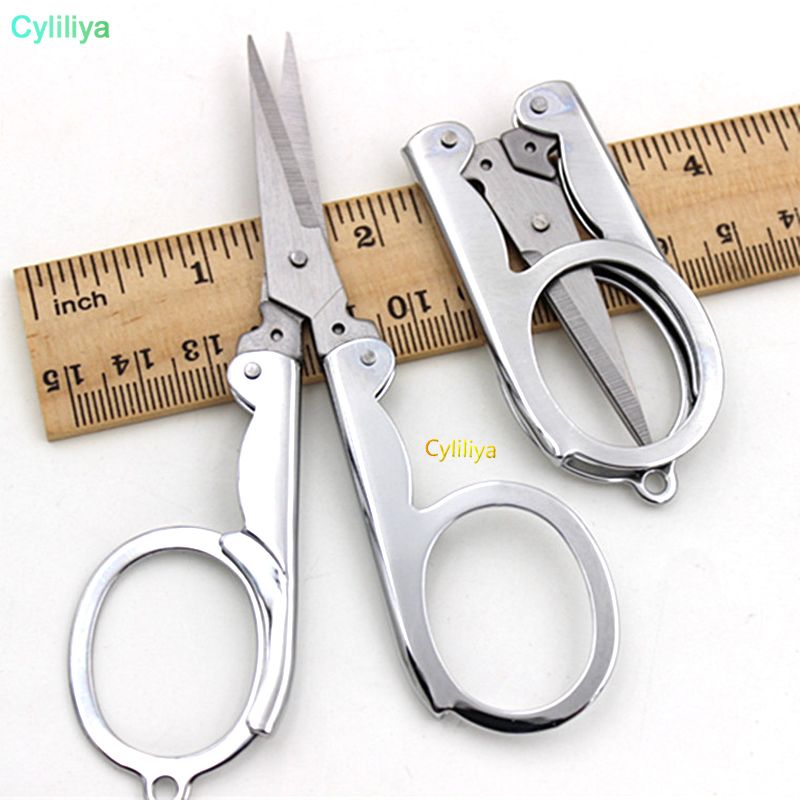2021 New Home Portable Folding Stainless Steel Scissors Mini Folding