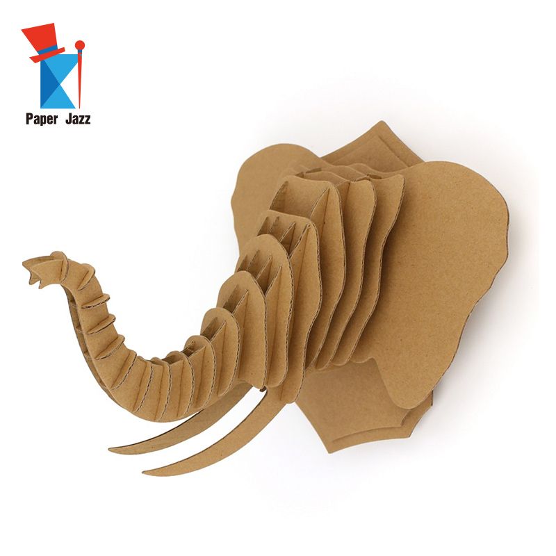 Perro 3D Jigsaw Elefante Hazlo tú mismo rompecabezas realista de madera Modelo Conjunto Juguete Regalo De Navidad 