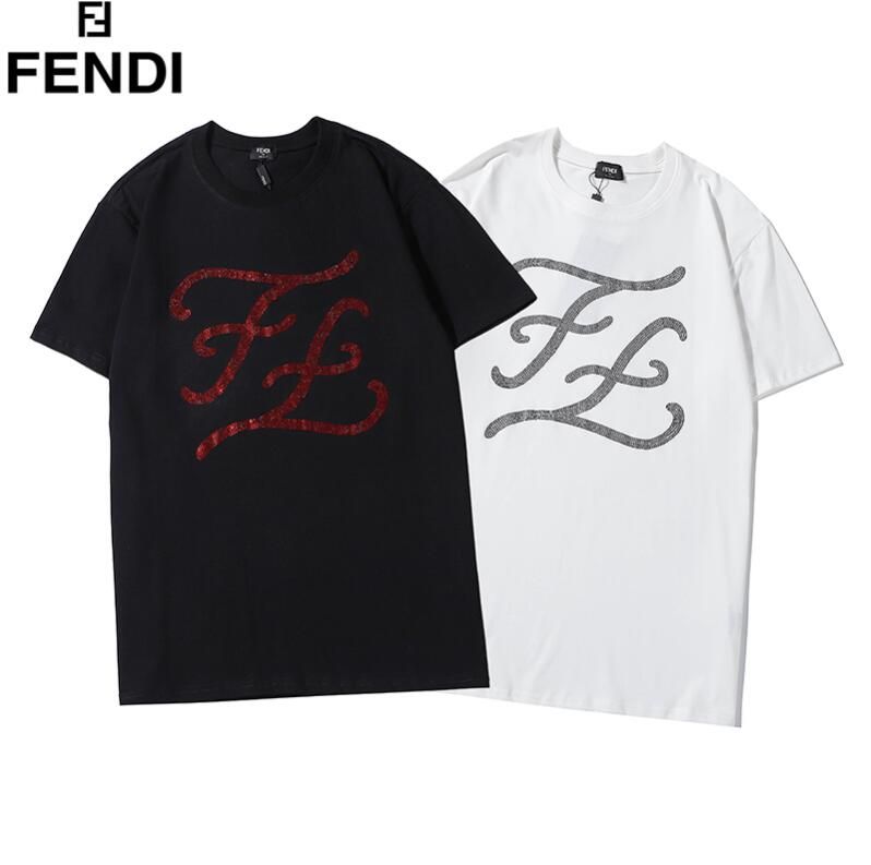 fendi logo t shirt women's