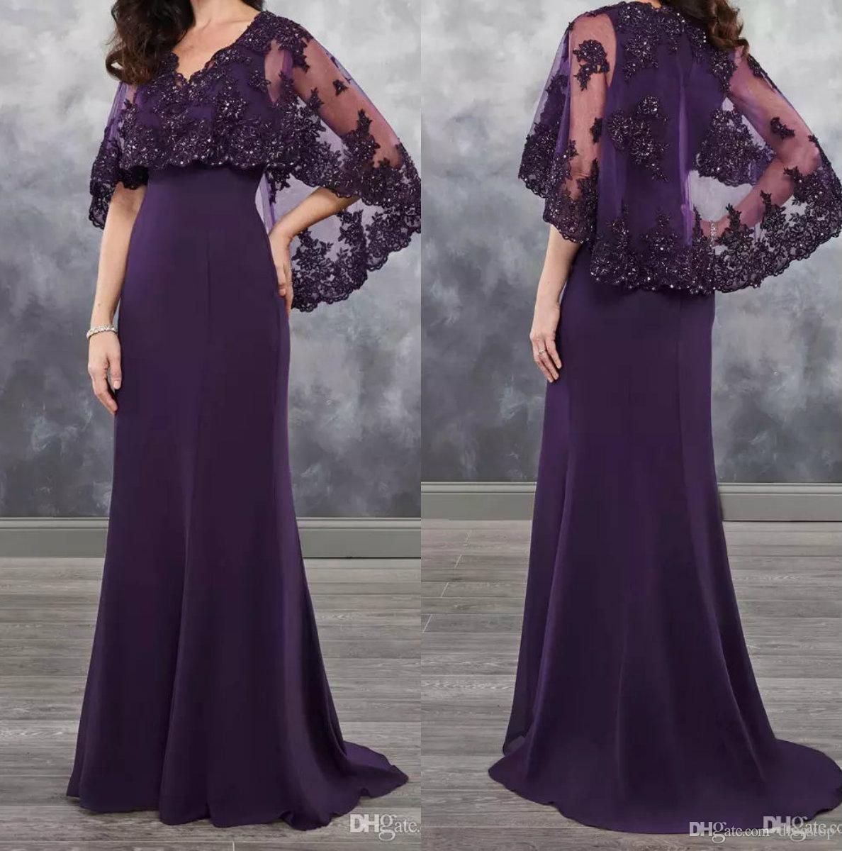 mother of the bride dresses plum color