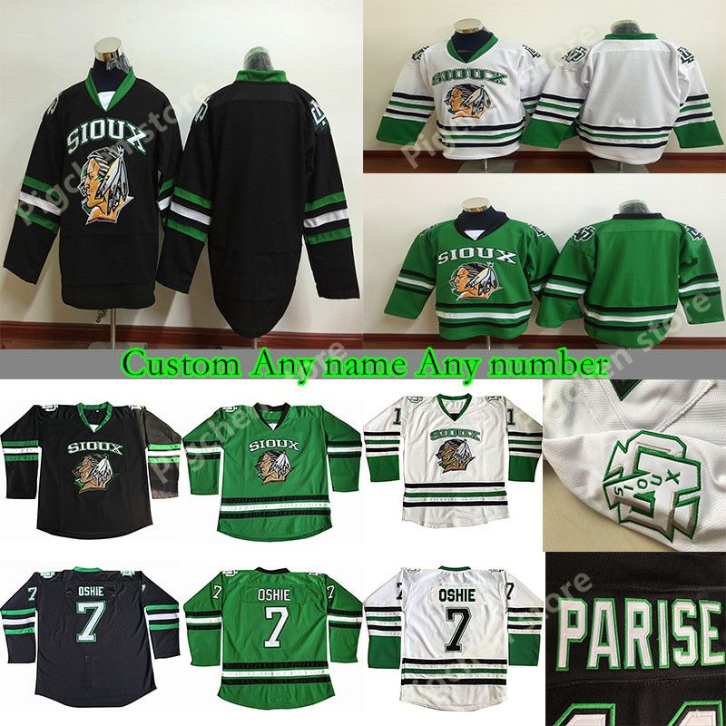 2020 Vintage North Dakota Fighting Sioux College Hockey Jerseys 11 Zach Parise 7 Tj Oshie Toews Custom Any Name Any Number Hockey Jersey From Pigchen 20 31 Dhgate Com
