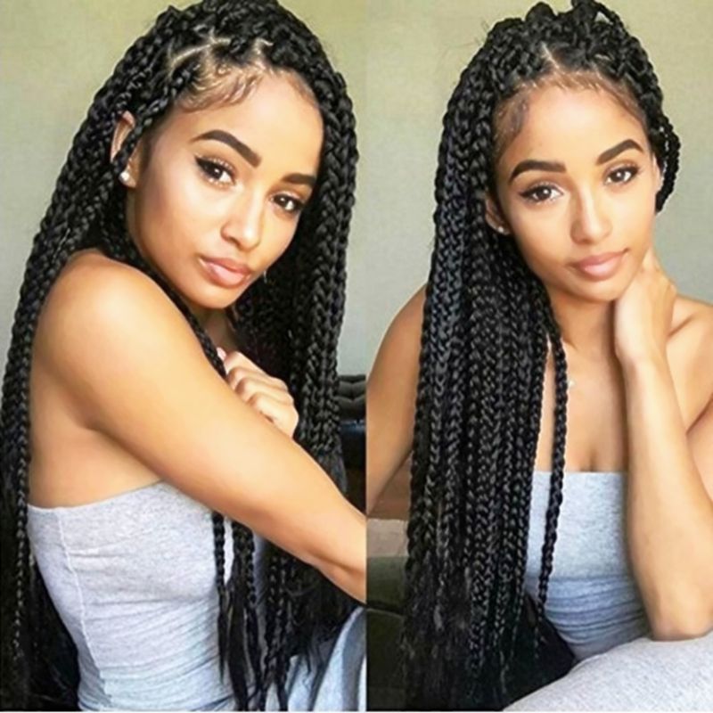 braid front lace wig