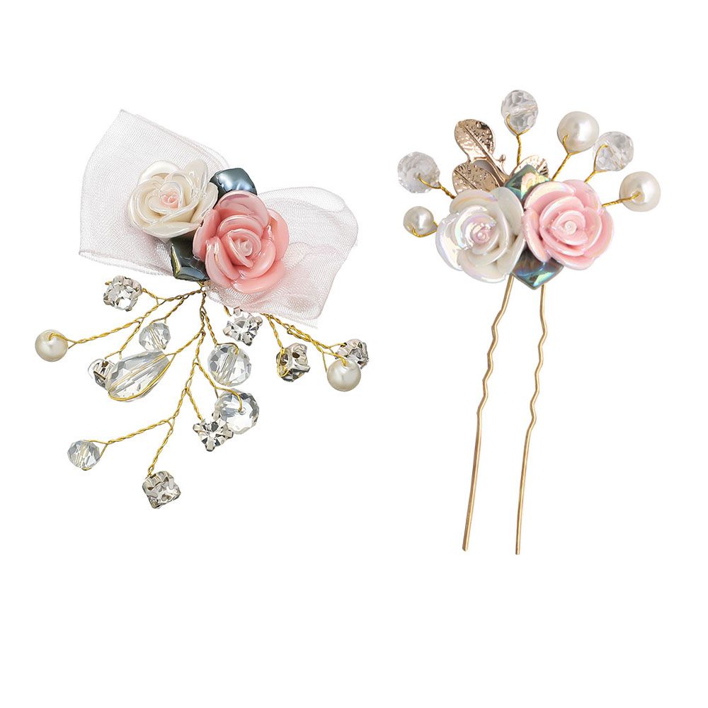 flower girl hair comb