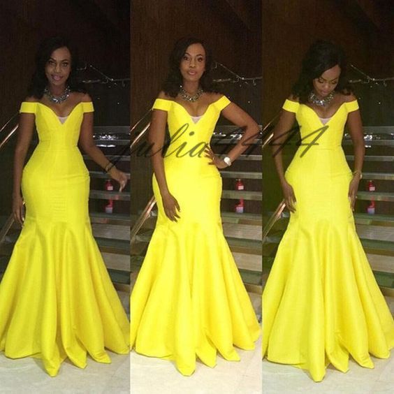 2019 yellow prom dresses