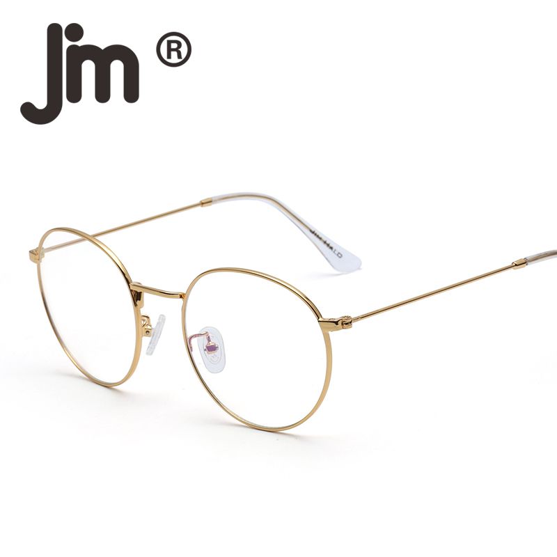 Satin Al Retro Yuvarlak Hafif Rx Mumkun Gozluk Metal Daire Optik Altin Gumus Tunc Renkler Cerceve Gozluk Erkek Kadin Tl72 15 Dhgate Comda