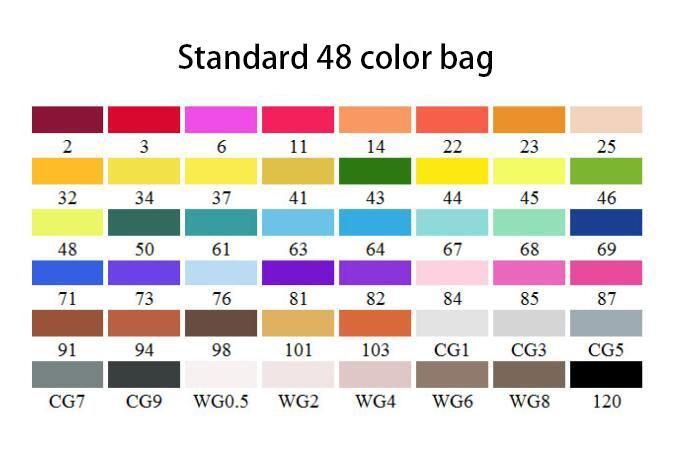 حقيبة قياسية 48 لون