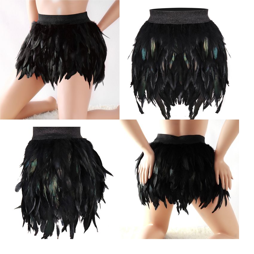 festival feather skirt