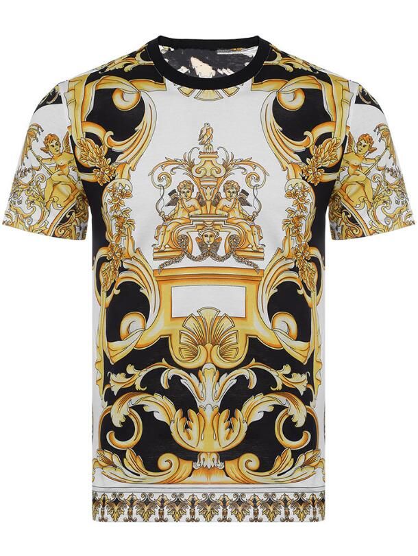 white and gold designer shirt