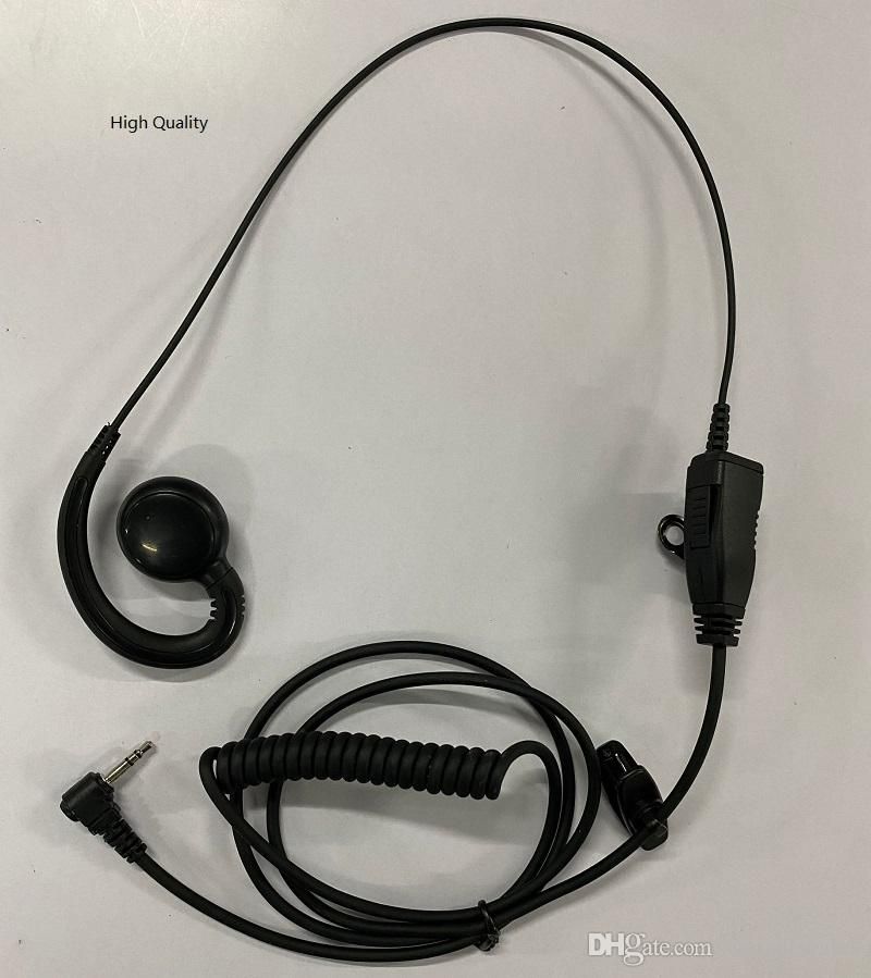 elección Extra Árbol de tochi 1 PIN PTT Auricular MIC para Radios Motorola Curl línea de 2,5 mm T6200  T6210