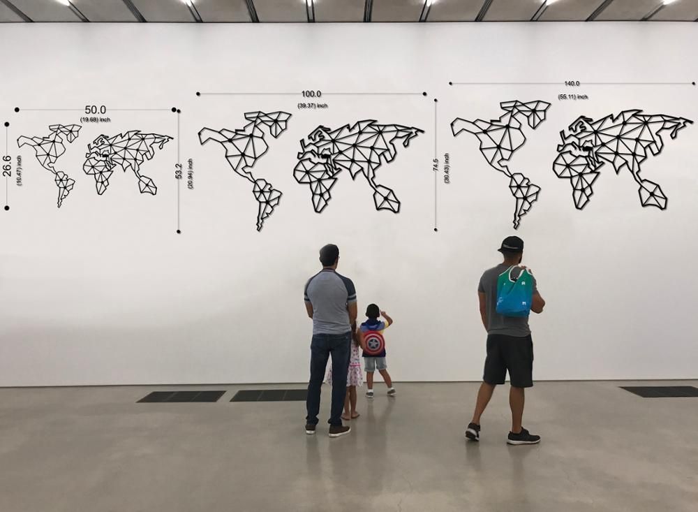 2020 Linewallart Metal World Map Wall Art Decor Portrait From Homeproduct1 63 52 Dhgate Com