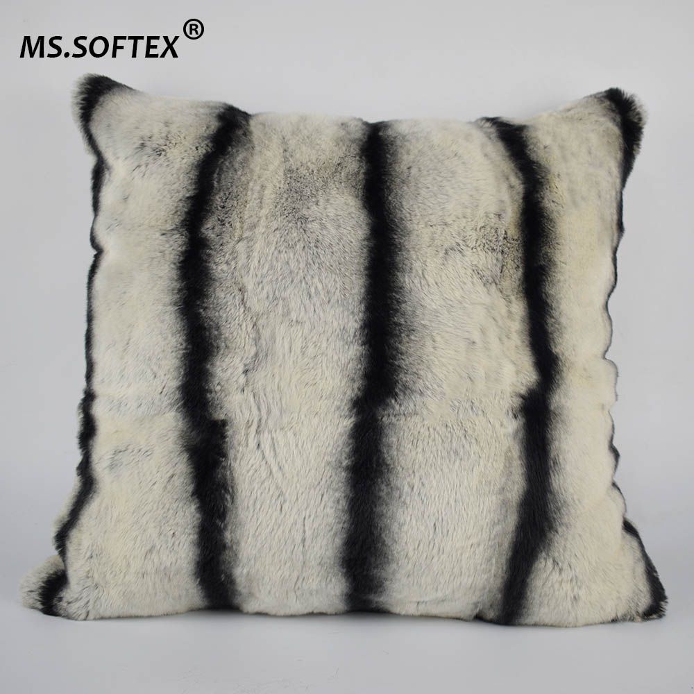 real fur cushions