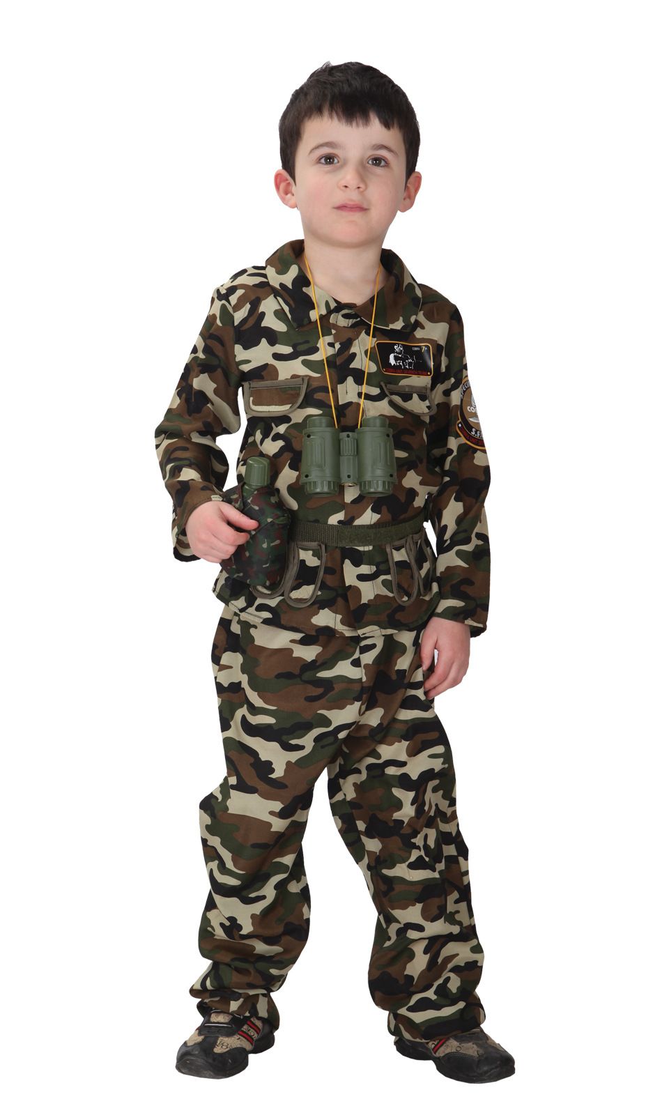 Boys Army Military Camouflage Soldier Uniform Fancy Dress Costume Outfit