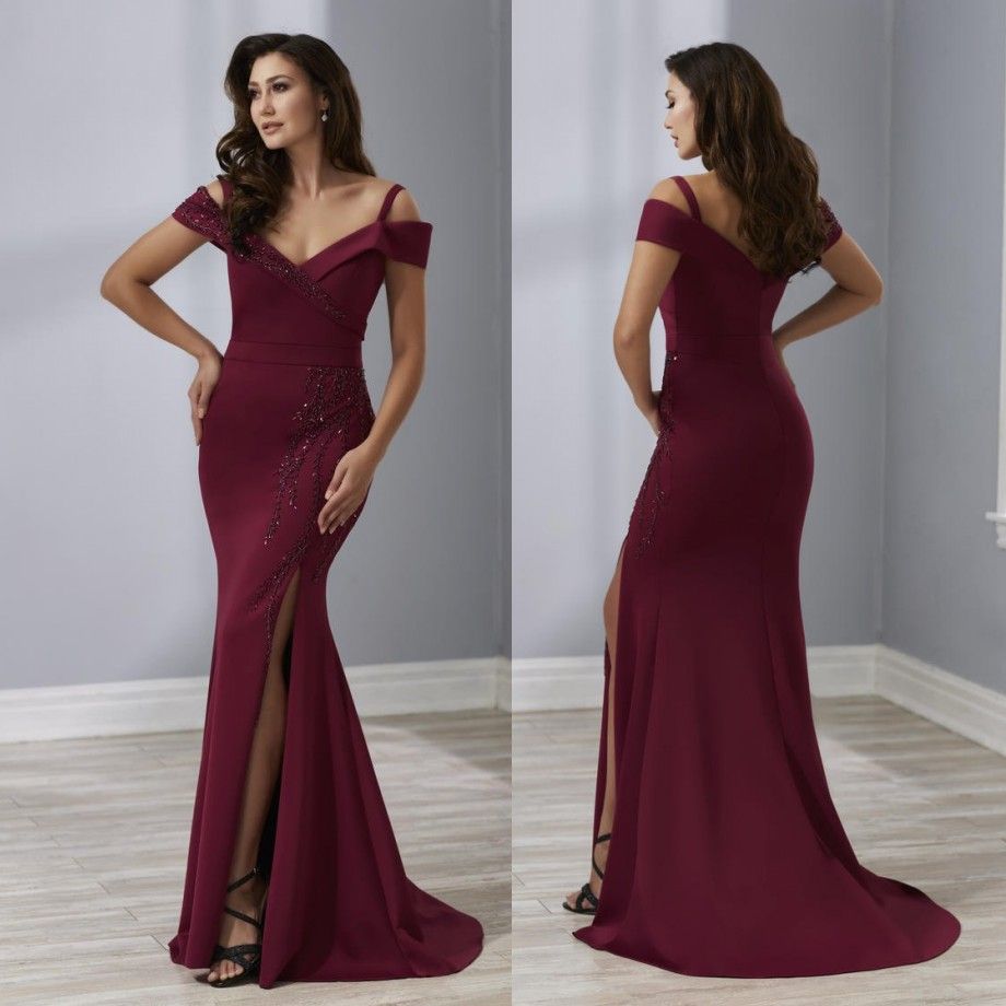 mother of the bride dresses burgundy