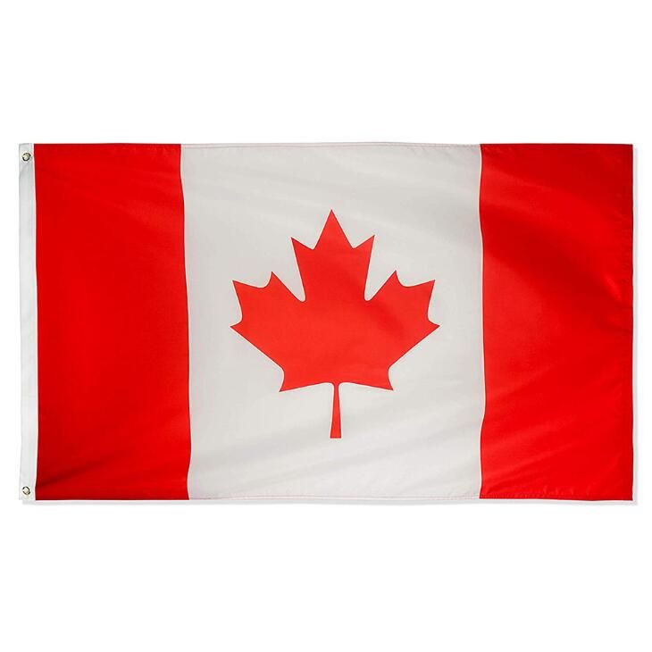 FAST SHIPPING Canada Flag 3x5 ft With metal Grommets 90x150cm Canadian Flag 