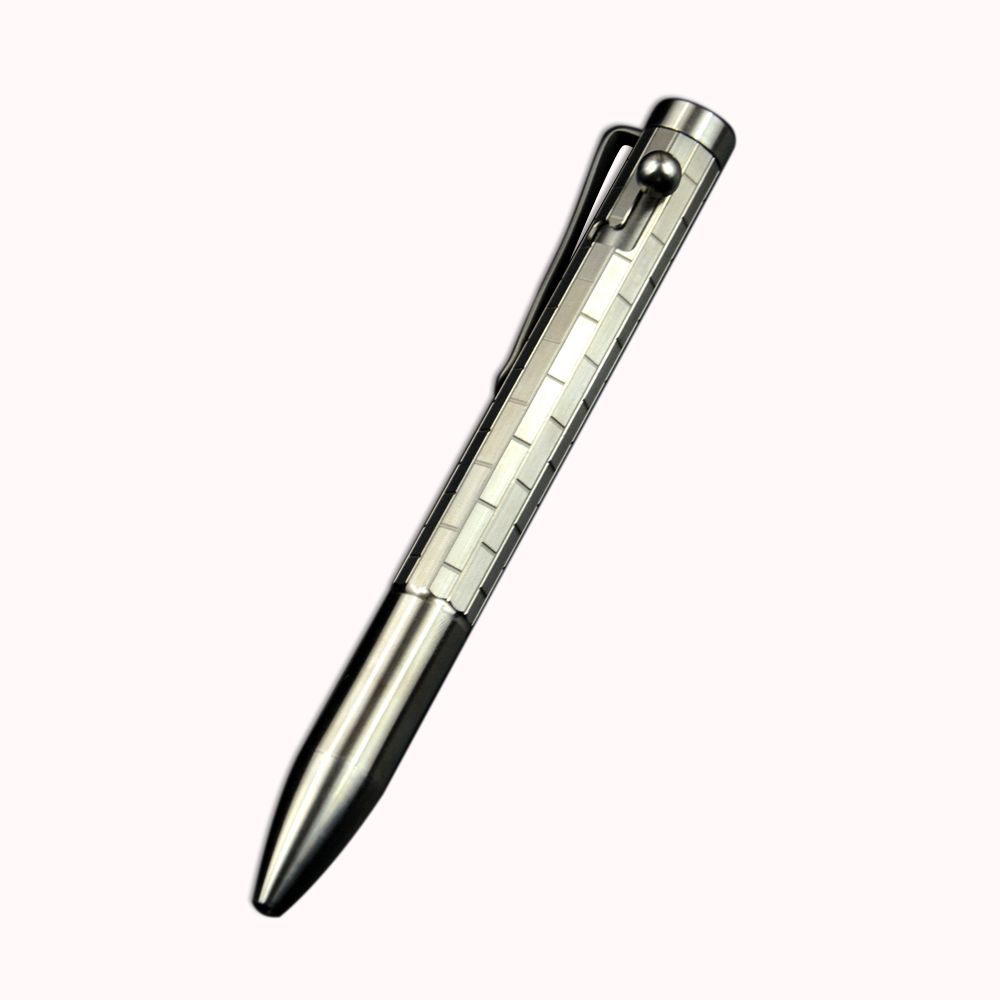 EDC TC4 Titanium Alloy Writing Business Office Pocket Gel Pen Push Button