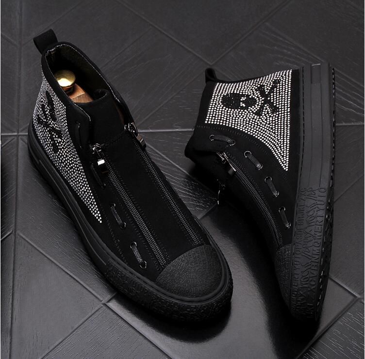 mens rhinestone boots