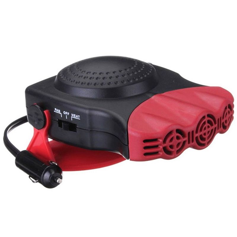 Auto del Ventilador del Calentador de Coches Calefacci/ón de refrigeraci/ón de Doble funci/ón de desempa/ñado del veh/ículo Antivaho Calefactor el/éctrico port/átil con 150W manija abatible hacia afuera