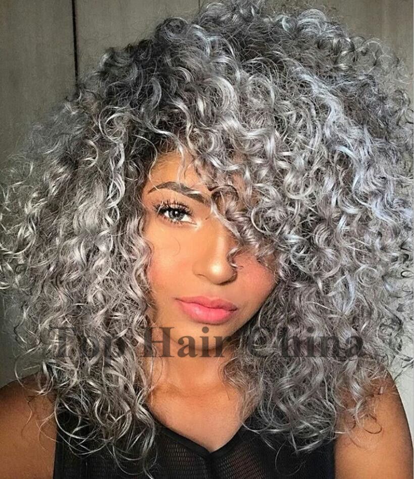 curly grey wigs