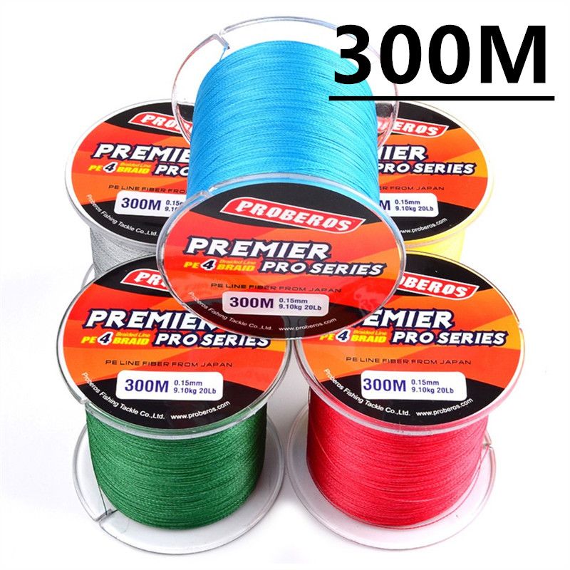 2020 300Meters Multicolor Fishing Lines 4 Weaves Braid Line Available
