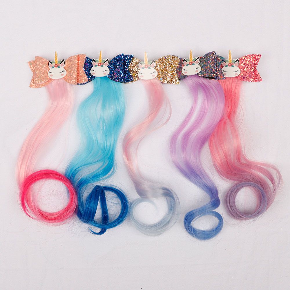 Girls Handmade pink rainbow and pink glitter bow Alice band hair band