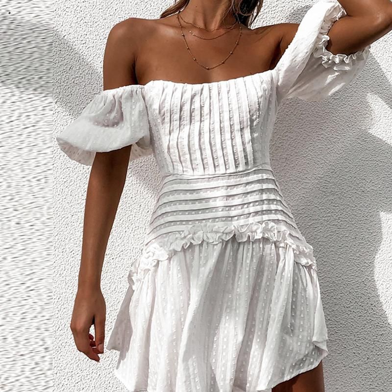 all white summer party dresses