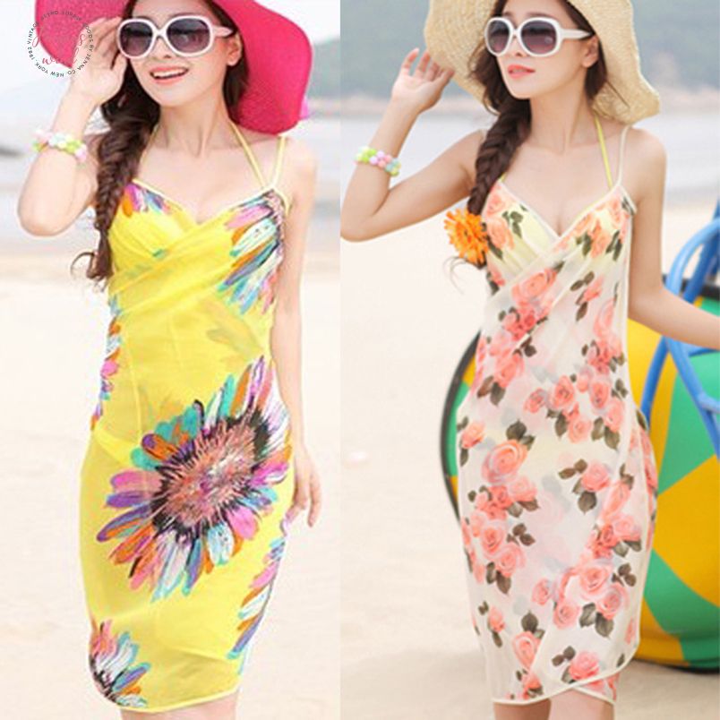 beach scarf dress