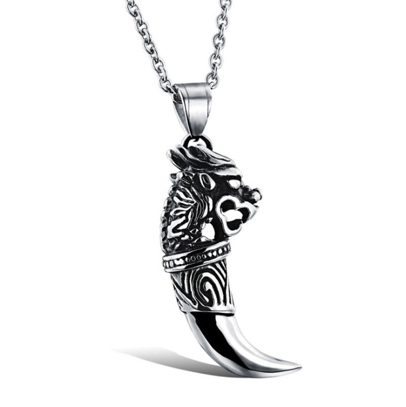 Wolf Tand Necklace, 60cm