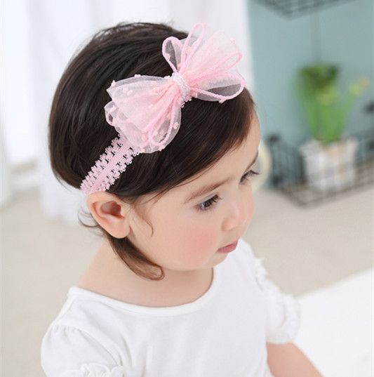 Lovely Baby Girl S Beautiful Ribbon Hair Bows Headbands Cute