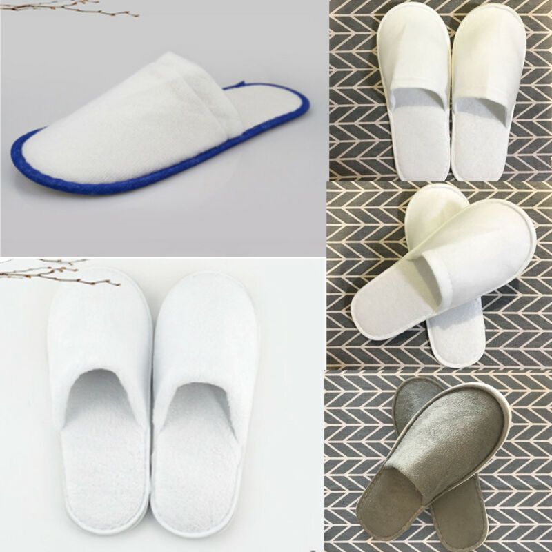childrens white spa slippers