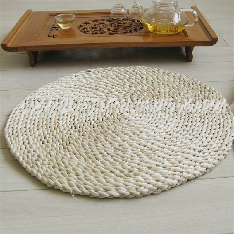 2019 Thin Bay Window Mat Round Designs Corn Fur Material Wovening