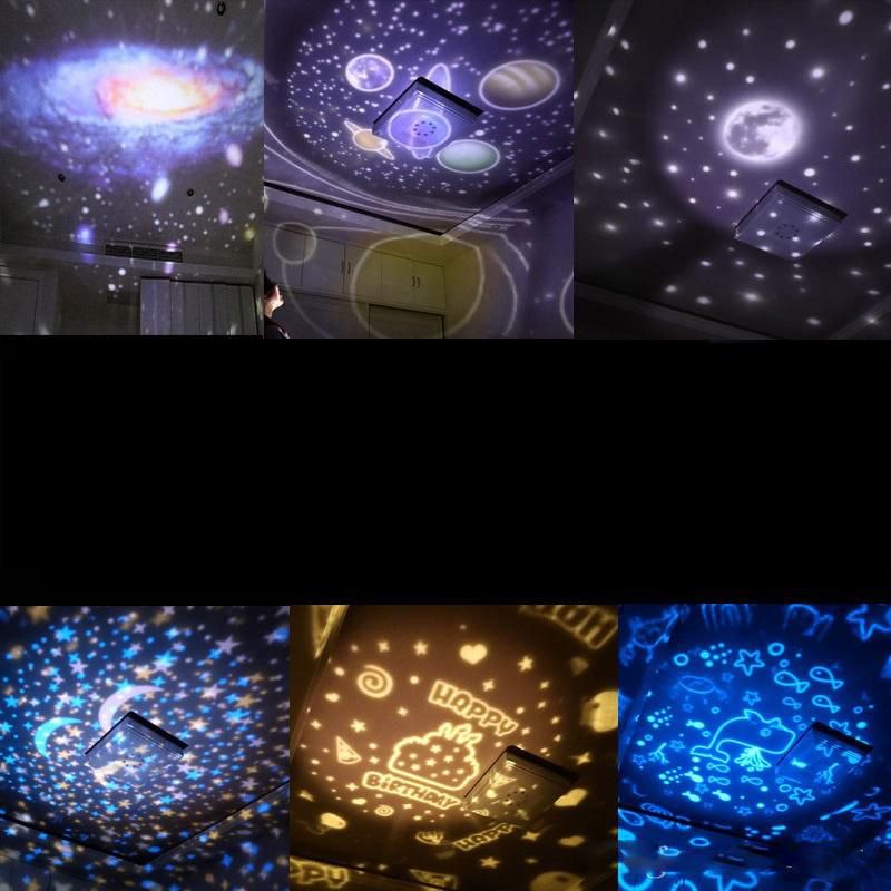 2019 Magic Star Moon Planet Rotating Galaxy Projector Lamp Led