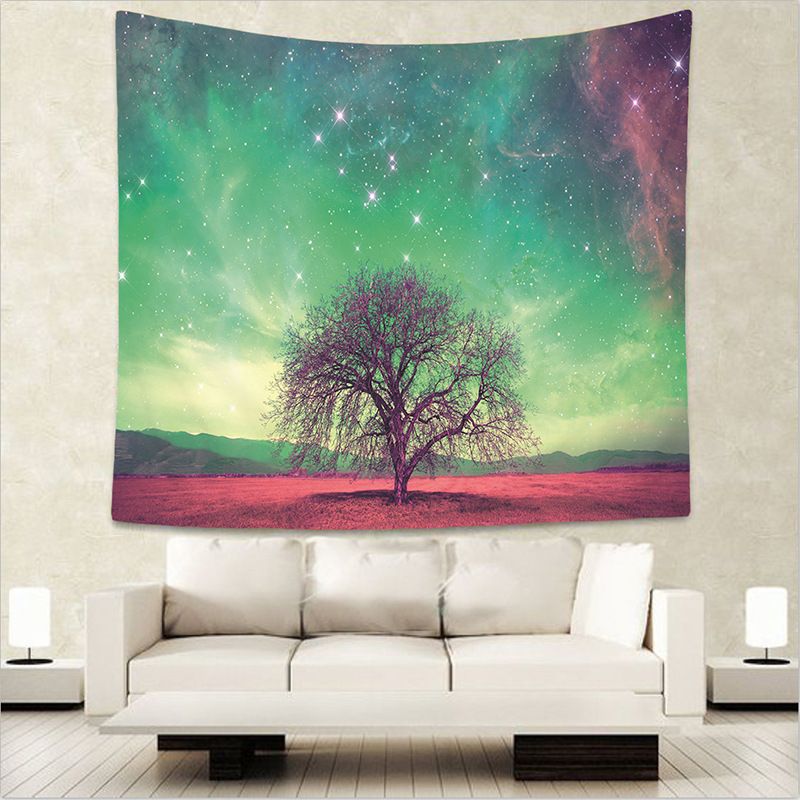 Hippie Tapisserie Wandteppich Wandbehang schwarz und weiß Matte Strandtuch