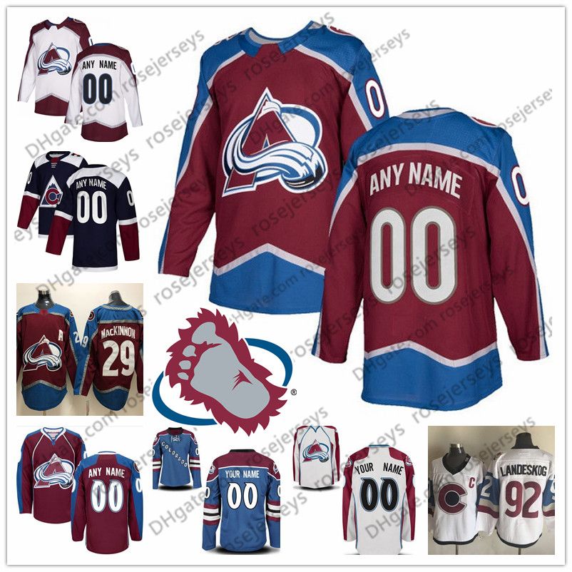 Colorado Avalanche MonkeySports Uncrested Adult Hockey Jersey