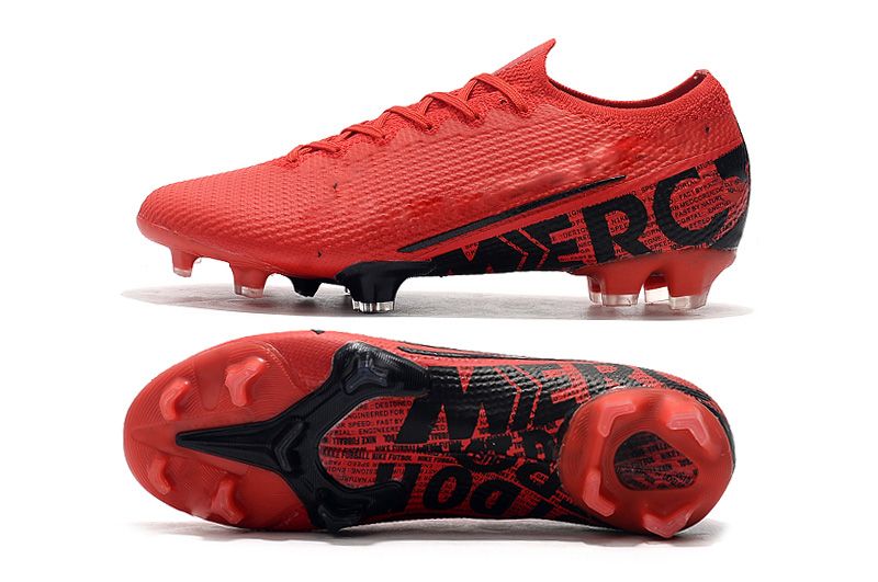 red mercurial cleats